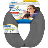 Cloudz Microbead Travel Neck Pillow - Grey