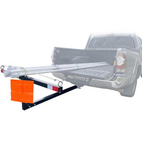 Maxxhaul 70229 Pick-Up Truck Bed Extender - 350 Lb Capacity For Ladder, Rack, Canoe, Kayak, Long Pipes And Lumber , Black