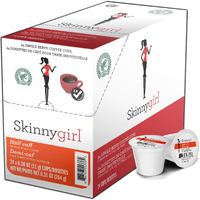 Skinnygirl Half Caff Coffee Pods For Keurig K Cups Brewers, Reduced Caffeine Medium Roast Coffee In Single Serve Cups, 24 Count