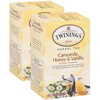 Twinings Camomile, Honey & Vanilla Herbal Tea - Naturally Caffeine-Free Camomile Tea Bags Individually Wrapped, 20 Count Ea (Pack Of 2)???