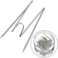 Fabric Panel Wall Hooks Panel Wire Hooks With Clear Storage Box For Interior Or Exterior Decor At Home, School, Office, Diy For Party Or Holiday (36)