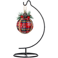 Yy Yearchy Ornament Display Stand Metal Stand Air Plant Stand Flower Pot Holder Iron Stand For Hanging Glass Globe Ball (C Shape)