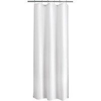 Titanker Small Stall Shower Curtain Liner Washable, 36 X 72 Inches, White Fabric Stall Shower Liner With 2 Magnets, Waterproof Rv Shower Liner Soft Lightweight Polyester, White