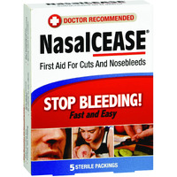 Nasalcease Firstaid Nosebleeds, 5-Count Box