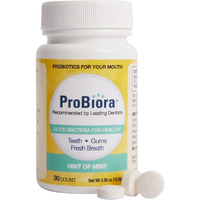 Probiora Hint Of Mint Oral-Care Chewable Probiotic Tablets (Formerly Probioraplus)  Probiotic Supplement For Women & Men  Healthier Teeth & Gums  Fresher Breath  Whiter Teeth  30 Count