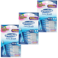 Dentek 47701002582 Wide Brush 16 Count, Pack Of 3