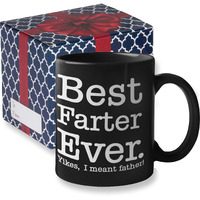 Find Funny Gift Ideas Best Farter Ever I Mean Father Funny Dad Mug Mug - World's Greatest Farter Funny Fathers Day Mugs Gifts From Kids Son, Fathersday Gifts For Dad From Daughter  (Bfe Black)