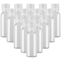 Ericotry 24Pcs 20Ml/0.7Oz Clear Empty Plastic Sample Bottle Travel Cosmetic Containers Jars Pot Vial With Flip Cap Perfect For Makeup Emollient Water Shower Gel Emulsion Shampoo Massage Oils
