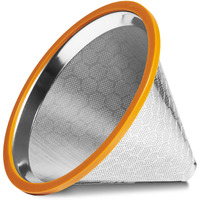 Willow & Everett Pour Over Coffee Dripper - Reusable Drip Cone Filter & Strainer - Paperless Filters