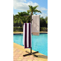 Pool & Spa Towel Rack Bronze Premium Extra Tall Towel Tree Outdoor Pvc