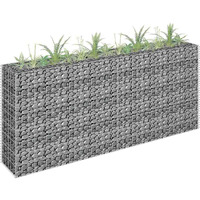 Vidaxl Gabion Raised Bed Galvanized Steel 70.9""X11.8""X35.4""