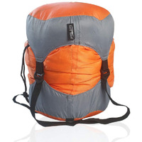 Frelaxy Compression Sack, Ultralight Sleeping Bag Stuff Sack Compression Stuff Sack - Space Saving Gear For Camping, Hiking, Backpacking (Orange, M)