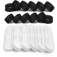 Soofpet Cat Water Fountain Filters, 24 Pieces (12 Carbon + 12 Sponge), Replacement For 108Oz/3.2L Stainless Steel Fountain