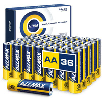 Allmax Aa Maximum Power Alkaline Double A Batteries (36 Count) - Ultra Long-Lasting, 10-Year Shelf Life, Leakproof Design, 15V