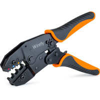 Wirefy Crimping Tool For Insulated Electrical Connectors - Ratcheting Wire Crimper - Crimping Pliers - Ratchet Terminal Crimper - Wire Crimp Tool 22-10 Awg
