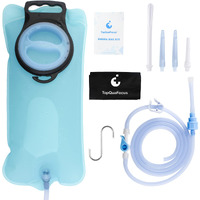 Topquafocus Home Coffee Enema Bag Kit With 65Ft Silicone Tube Portable Enema Bag For Men Women Colon Cleansing
