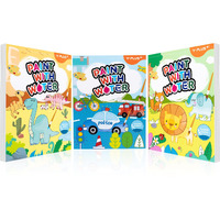Yplus Paint With Water Books For Toddlers, Watercolor Painting Paper For Kids Ages 1-3, 2-4, Art Craft Gift For Drawing With Brush (3 Themes)