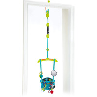 Bright Starts Bounce N Spring Deluxe Door Jumper For Baby With Adjustable Strap, 6 Months And Up, Max Weight 26 Lbs