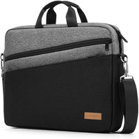 Bagasin 15 156 16 Inch Laptop Computer Pc Shoulder Bag Carrying Case, Water-Repellent Fabric Briefcase, Lightweight Toploader, Business Casual Or School