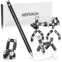 Cool Fidget Gel Pens Gifts - Unique Birthday Men Gifts For Him, Christmas Stocking Stuffers For Teens Boys Gifts, Novelty Son Nephew Gifts, Personalised Stuff Gadgets For Boyfriend Husband, Black
