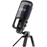 Rade Nt-Usb+ Professional-Grade Usb Condenser Microphone For Recording Studio Quality Audio Directly To A Computer Or Mobile Device, Black