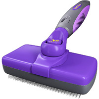 Hertko Dog & Cat Brush, Dog Brush For Shedding, Cat & Dog Grooming, Self Cleaning Slicker Brush For Pets, Grooming Brushes For Long Short Haired Dogs Cats, Deshedding Brush, Rake, Comb  Original