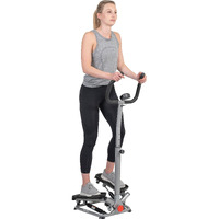 Sunny Health & Fitness Twist Stair Stepper Machine With Handlebar - Sf-S020027 Silver