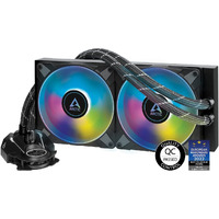 Arctic Liquid Freezer Ii 280 A-Rgb - Multi-Compatible All-In-One Cpu Aio Water Cooler With A-Rgb, Efficient Pwm-Controlled Pump, Fan Speed: 200-1900 Rpm, Lga1700 Compatible - Black