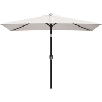 Vidaxl Parasol 78.7""X118.1"" Sand White Rectangular