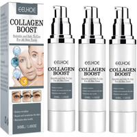 3Pcs Eelhoe Collagen Boost Anti-Aging Serum, Eelhoe Collagen Boost Serum, Eelhoe Collagen Anti-Wrinkle Cream, Anti Aging Serum For Women, Collagen Booster For Face With Hyaluronic Acid(90Ml)