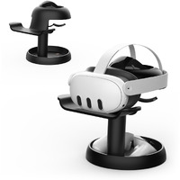 Amvr Stand Holder Compatible With Quest 3/Quest 2/Pico 4/For Psvr 2 - Universal Vr Headset Display Dock, Stable Bracket Storage Round Base, Mount Install Easy