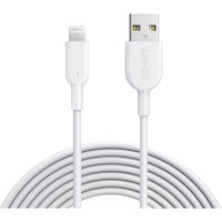 Anker Iphone Charger Cable, Powerline Ii Lightning Cable (10Ft), Durable Cable, Mfi Certified For Iphone X / 8/8 Plus /7/7 Plus / 6/6 Plus / 5S (White), Ipad 8, And More