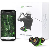 Arccos Gen 3+ Smart Sensors - Golf's Best On Course Tracking System Featuring The First-Ever A.I. Powered Gps Rangefinder