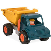 Battat - Yellow Dump Truck - Classic Toddler Trucks - Kids Construction Toys - Soft Rubber Wheels - 18 Months + - Dump Truck