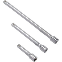 Dakcos 3 Pieces 3/8 Inch Drive Socket Extension Set Includes 3 6 10 Inch Extensions Premium Chrome Vanadium Steel With Mirror Finish