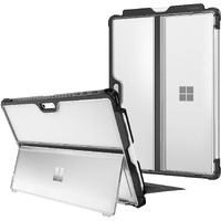 Fintie Hard Case For Microsoft Surface Pro 7 Plus/Pro 7/ Pro 6/ Pro 5/ Pro Lte, Shockproof Folio Protective Rugged Cover Compatible With Type Cover Keyboard + Original Kickstand (Frost Clear)