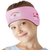 Heysplash Swimming Headband, Swimming Earplugs Kids Ear Plugs Ear Band Swimmer Ear Protection, Elastic Neoprene Ear Guard & Hair Guard For Kids, Adults, Keep Water Out & Hold Earplugs In, Medium, Pink