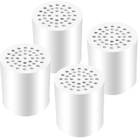 Laicky 4 Pack 20 Stage Shower Filter Universal Replacement Cartridge Hard Water Purifier Removes Chlorine, Heavy Metals, Iron, Other Sediments, Water Softener With High Output, Skin And Hair Healthy