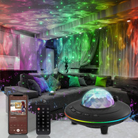 Mycket Star Projector, Galaxy Projector Light, Ocean Wave Led Night Light Lamp, Night Light Projector With Remote 360   Rotating Sleep Soothing Colors Changing Music Bluetooth Speaker Timer For Kids