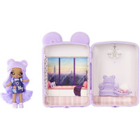 Na! Na! Na! Surprise Mini Backpack Bedroom Lizzy York Fashion Doll, Fuzzy Purple Bear Backpack, Gift For Kids, Ages 5 6 7 8+ Years