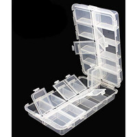 Origlam Premium 20 Compartments Tackle Boxes, Tackle Utility Boxes, Plastic Box Storage Organizer Box Adjustable, Fishing Tackle Storage Box Organizer