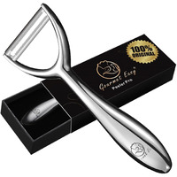 Y Shaped Vegetable Peeler - Stainless Steel Potato Peeler - Fruit And Vegetable Peelers For Kitchen - Ergonomic Non-Slip Handle - Ultra Sharp Strong Blade Carrot, Citrus Peelers - 5 Years Of Warranty