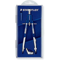 Staedtler Comfort 2 Pc Metal Quick Setting 6"" Compass Set, 552 01