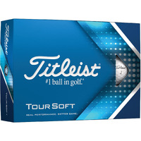 Titleist Tour Soft Golf Balls, White (One Dozen)
