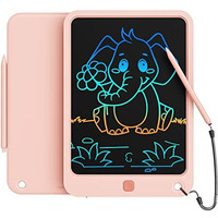 Lcd Writing Tablet 10 Inch, Toys For 3 4 5 6 7 8 9 10 Year Old Boys Girls, Colorful Doodle Board Drawing Tablet, Gift For Boys Toddlers Age 3-12 Years, Memo Board, Drawing Pads With Lanyard (Pink)