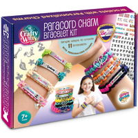 Paracord Bracelet Making Kit With Charms - Art & Craft Gift For Girls Age 8 9 10 11 12 & Teens 13 14 Year Old. Make Your Own Friendship & Fashion Jewelry For Birthday, Camp & Project Activity