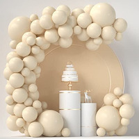 Ivory White Balloons 84 Pcs Cream White Balloons Garland Arch Kit 5 Inch +12 Inch +18 Inch Nude Balloons Happy Birthday Balloons Baby Shower Decorations Wedding Balloons
