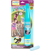 Walkie Chalk Stand-Up Sidewalk Chalk Holder, (Teal), Creative Outdoor Toys For Kids And Adults Including 2X Chalks, Street Art & Playground Supplies, Accessible Fun For Everyone