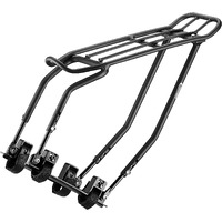 Ibera Bike Rack - Bicycle Touring Carrier Plus+ For Disc Brake/Non-Disc Brake Mount, Fat Tire Bikes, Frame-Mounted For Heavier Top & Side Loads, Height Adjustable For 26""-29"" Frames (Staymount)