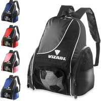 Vizari Solano Soccer Backpack (Black)